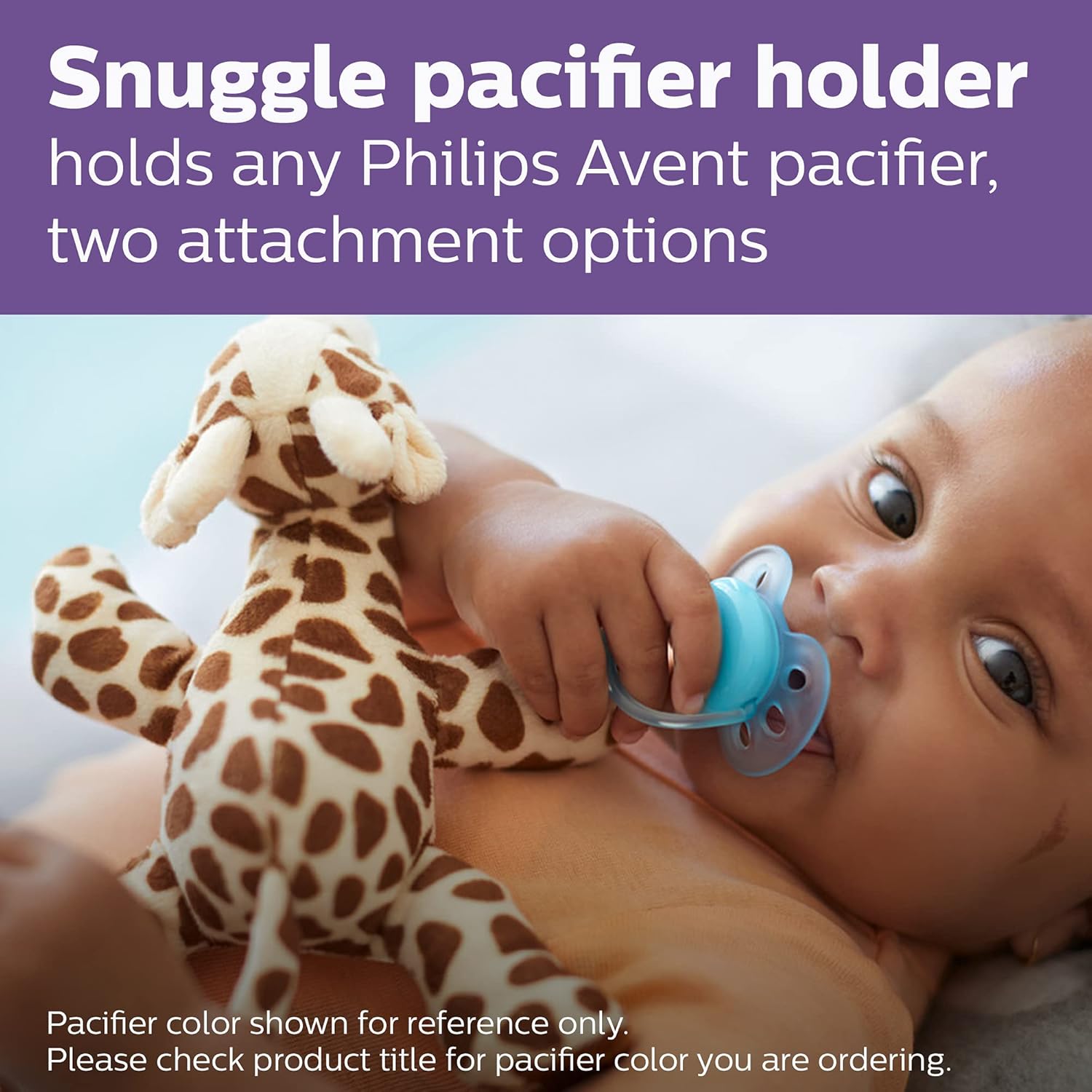 Philips AVENT Natural with Natural Response Nipple, All in One Gift Set with Snuggle Giraffe, SCD839/01-4