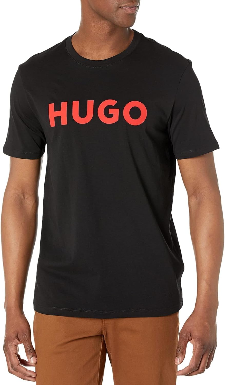 HUGO Men's Print Logo Short Sleeve T-Shirt-0