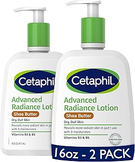 Cetaphil Body Lotion, Advanced Relief Lotion with Shea Butter for Dry, Sensitive Skin, 16 oz Pack of 2, Fragrance Free, Hypoallergenic, Non-Comedogenic