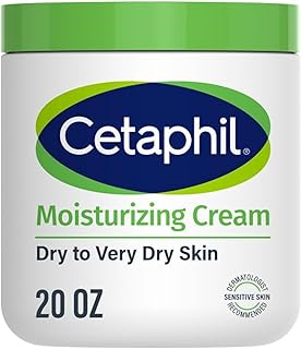 Cetaphil Face & Body Moisturizer, Hydrating Moisturizing Cream for Dry to Very Dry, Sensitive Skin, NEW 20 oz, Fragrance Free, Non-Comedogenic, Non-Greasy (Packaging May Vary)