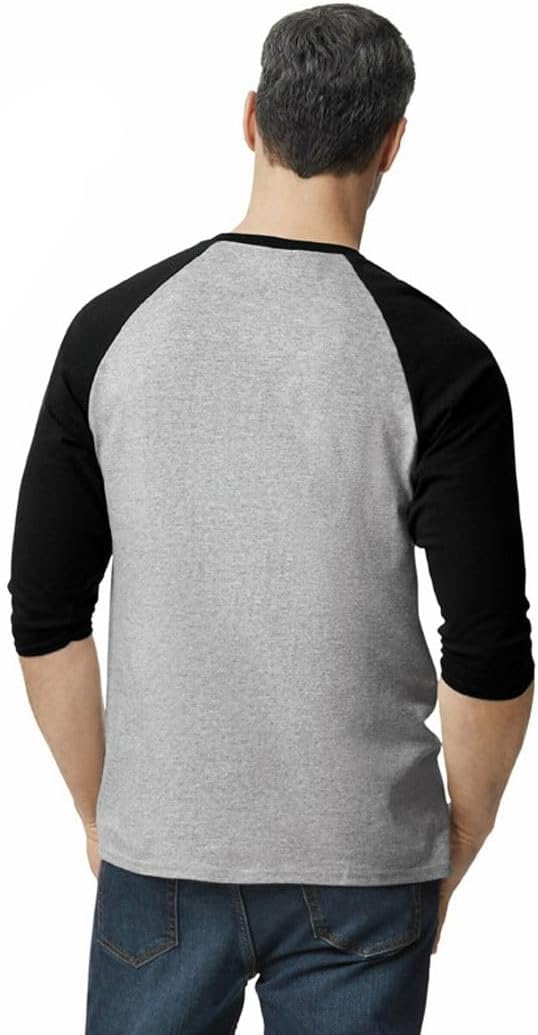 Gildan Adult Heavy Cotton 3/4 Raglan T-Shirt, Style G5700, 2-Pack-2