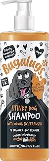 Stinky Dog Shampoo with odour neutraliser, fox poo shampoo for dogs with dog perfume, vegan dog grooming sensitive skin puppy shampoo & conditioner (500ml (Pack of 1)