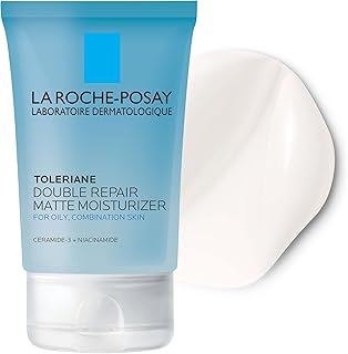 La Roche-Posay Toleriane Double Repair Matte Daily Face Moisturizer, For Oily Skin with Ceramide and Niacinamide for All Skin Tones, Oil Free, Non-Comedogenic