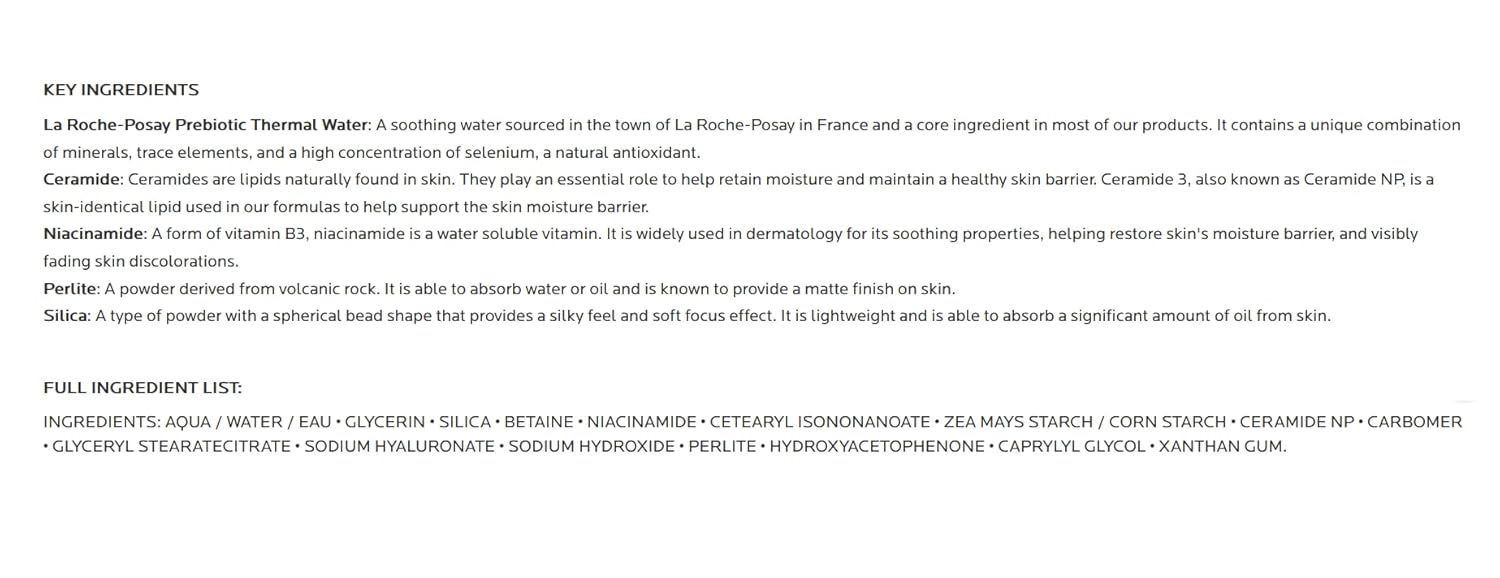 La Roche-Posay Toleriane Double Repair Matte Daily Face Moisturizer, For Oily Skin with Ceramide and Niacinamide for All Skin Tones, Oil Free, Non-Comedogenic-6