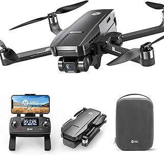 Holy Stone HS720G GPS Drones with Camera for Adults 4K FAA, 2-Axis Gimbal, Built-in Remote ID, 120°FOV, Brushless Motor, 5G WiFi Transmission, Smart Return Home, Professional FPV Drone for Beginner