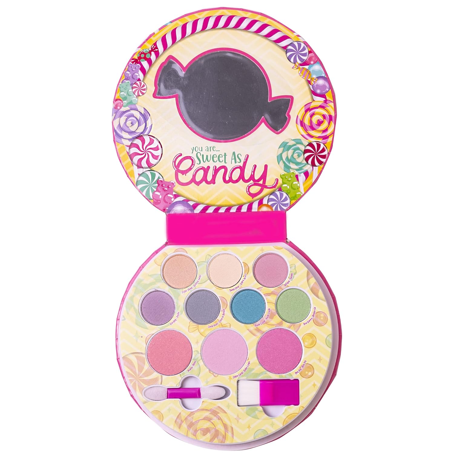 Lip Smacker Sparkle & Shine Eyeshadow Makeup Palette, Sweet as Candy Shimmer | Christmas Make Up Collection | Holiday Present | Gift for Girls-0