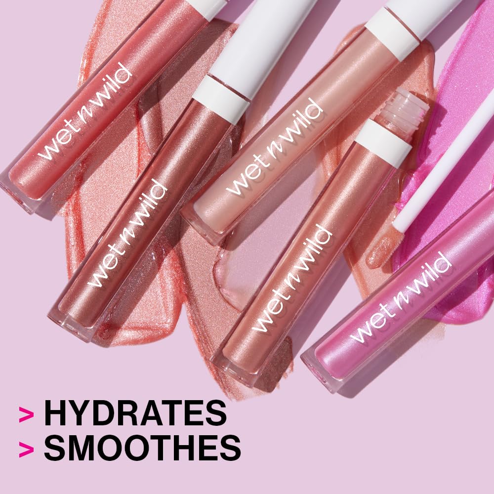 wet n wild MegaSlicks Lip Gloss, Ultra-Glossy, Vitamin-E Enriched, Ultra-Gloss High Shine Moisturizing, Cruelty-Free & Vegan - Crystal Clear-7