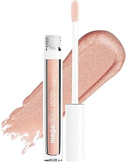 wet n wild MegaSlicks Lip Gloss, Ultra-Glossy, Vitamin-E Enriched, Ultra-Gloss High Shine Moisturizing, Cruelty-Free & Vegan - Champagne Please