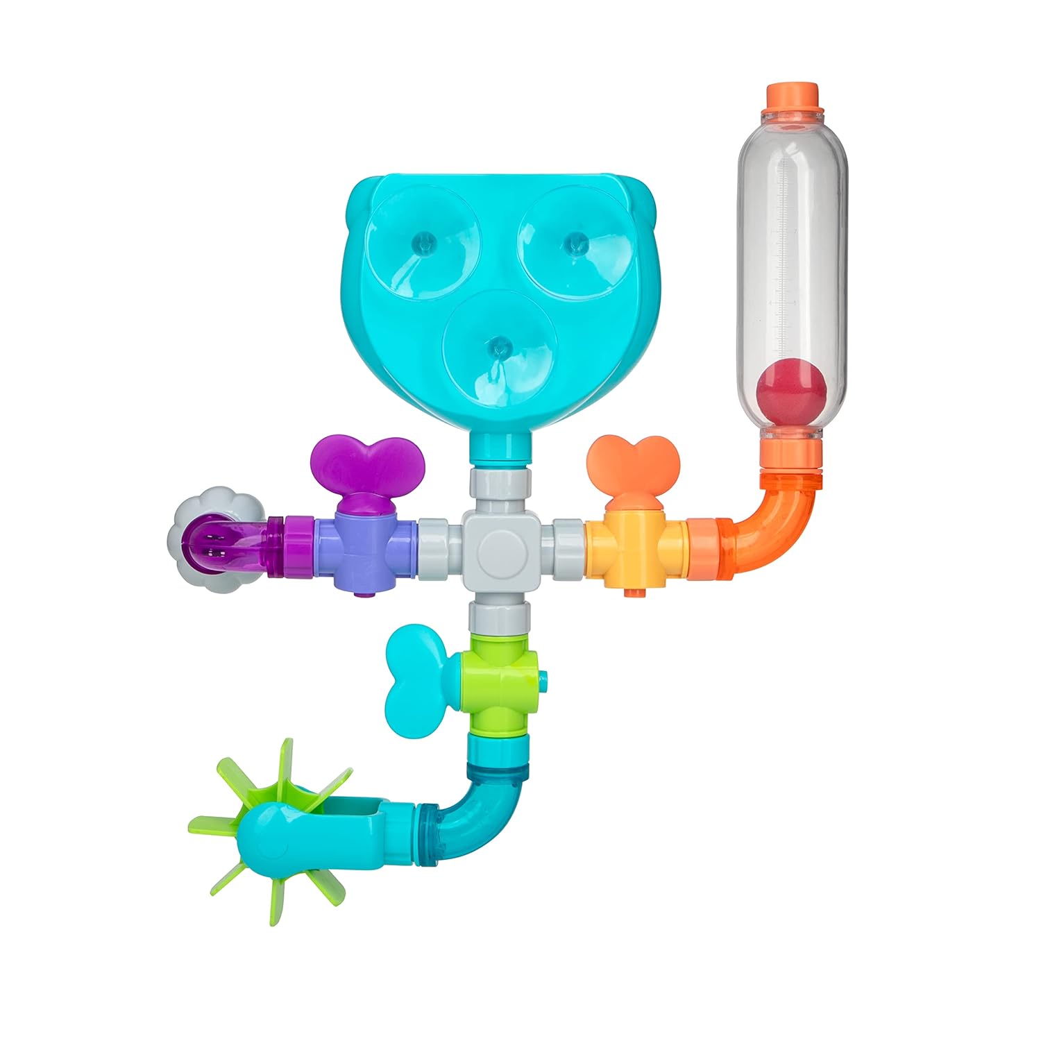 Nuby Wacky Waterworks Pipes Bath Toy - Baby Bathtub Toy with Interactive Features for Cognitive Development-7