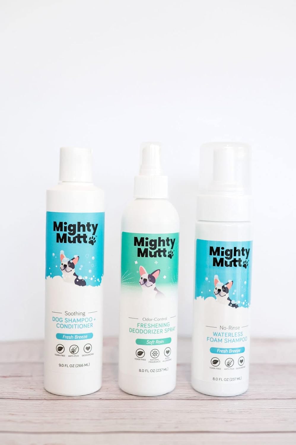 Mighty Mutt Ultimate Freshness Dog Grooming Kit – Includes Dog Dry Shampoo, Dog Shampoo and Conditioner, Dog Deodorizing Spray | Soothing, Deodorizing, Pet Friendly, Hypoallergenic | 3 Piece Set-0