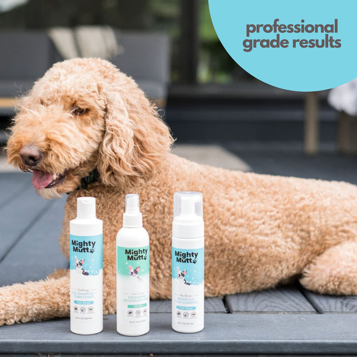 Mighty Mutt Ultimate Freshness Dog Grooming Kit – Includes Dog Dry Shampoo, Dog Shampoo and Conditioner, Dog Deodorizing Spray | Soothing, Deodorizing, Pet Friendly, Hypoallergenic | 3 Piece Set-1