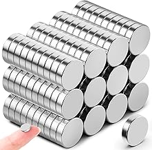 VNDUEEY 80pcs Small Magnets Round Refrigerator Magnets, Mini Magnets Tiny Magnets, Fridge Magnets, Office Magnets, Whiteboard Magnets, Durable Small Cylinder Magnets for Crafts