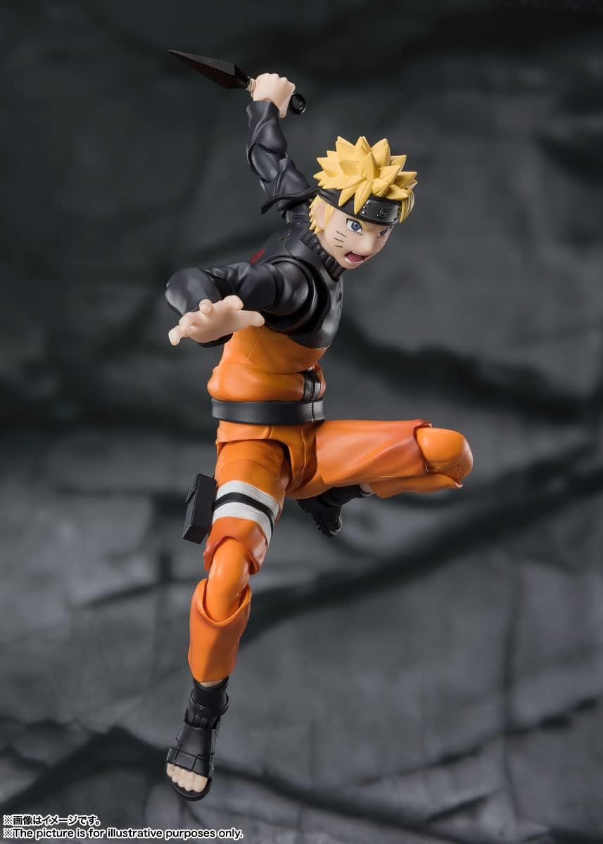 TAMASHII NATIONS - Naruto Shippuden - Naruto Uzumaki -The Jinchuriki Entrusted with Hope, Bandai Spirits S.H.Figuarts Action Figure-5