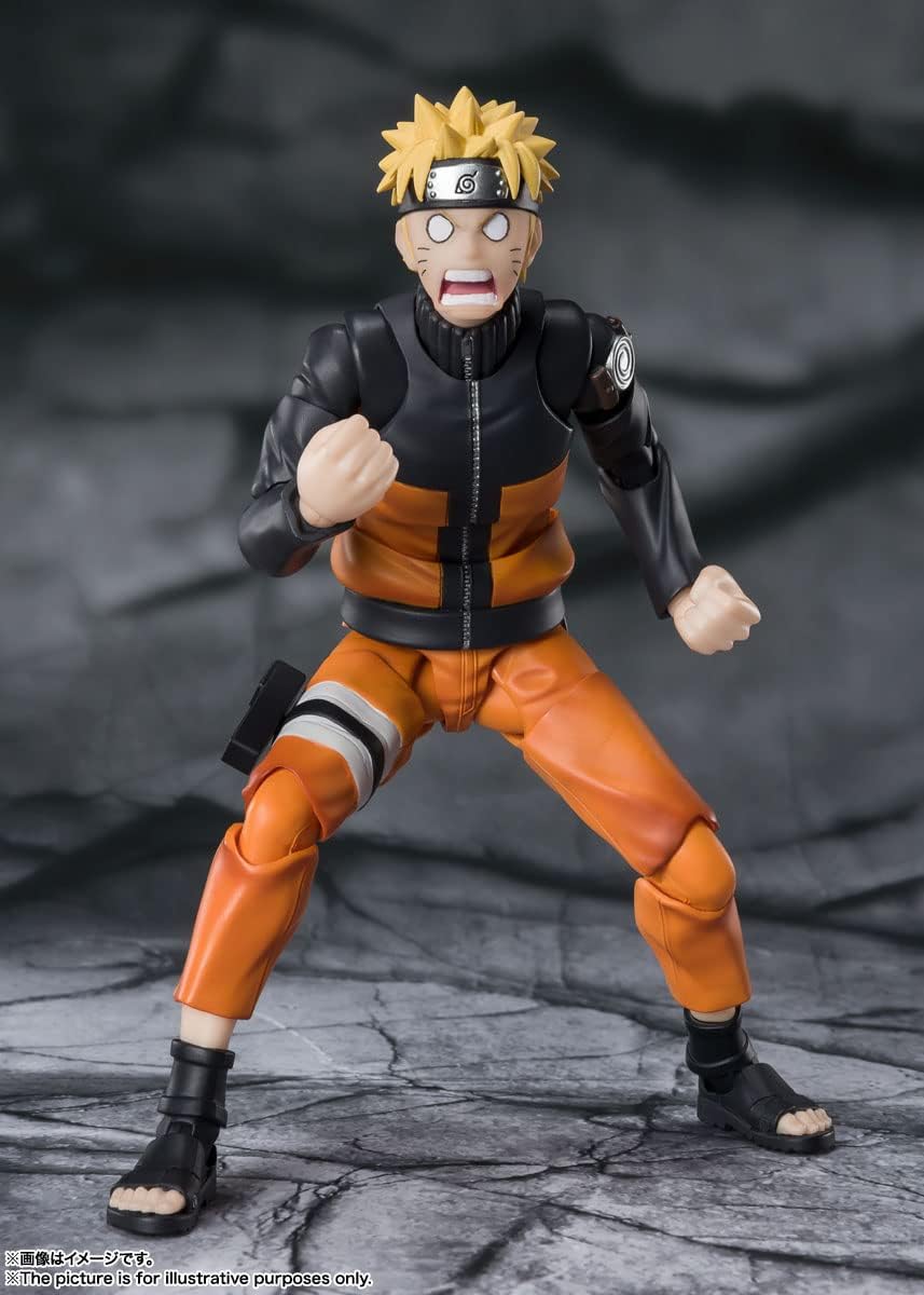 TAMASHII NATIONS - Naruto Shippuden - Naruto Uzumaki -The Jinchuriki Entrusted with Hope, Bandai Spirits S.H.Figuarts Action Figure-6