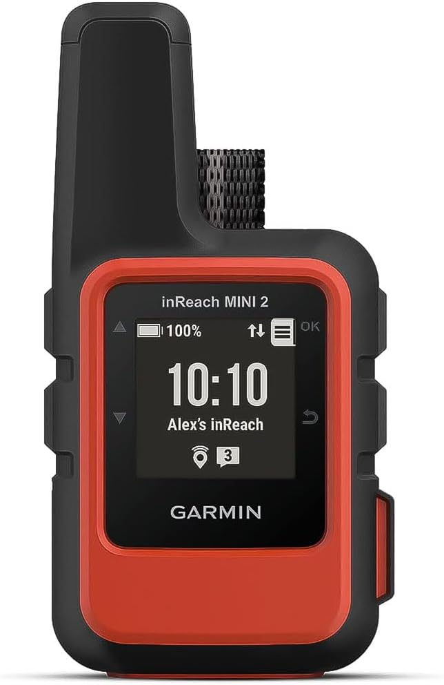 Garmin inReach Mini 2, Lightweight and Compact Satellite Communicator, Hiking Handheld, Orange - 010-02602-00-0