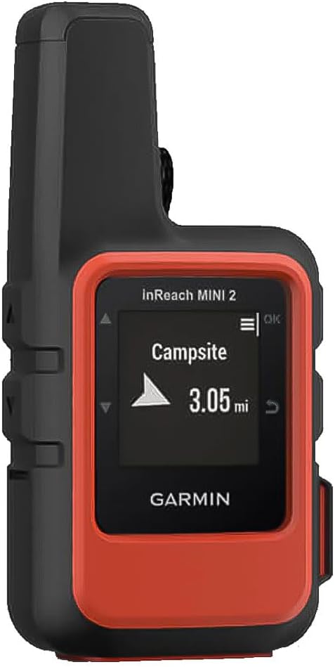 Garmin inReach Mini 2, Lightweight and Compact Satellite Communicator, Hiking Handheld, Orange - 010-02602-00-1