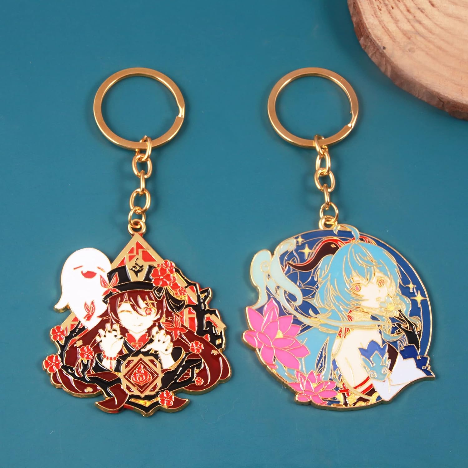 SONGCHANGJEWELRY Genshin Impact Cosplay Keychains - Multiple Game Figure - Genshin Impact Quality Gifts for Men Women Fans-2