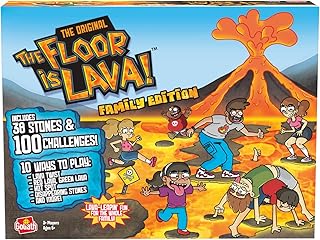 The Original The Floor is Lava! Family Edition - Interactive Game for Kids and Adults - Promotes Physical Activity - Indoor and Outdoor Safe