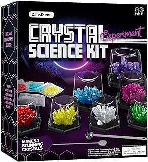 Dan&Darci Crystal Growing Kit for Kids - Science Experiments Gifts for Boys & Girls Ages 8-14 Year Old - Toys Teen Age Boy/Girl Arts & Crafts Kits - Cool Projects Ideas 8 9 10 11 12 Yr Olds