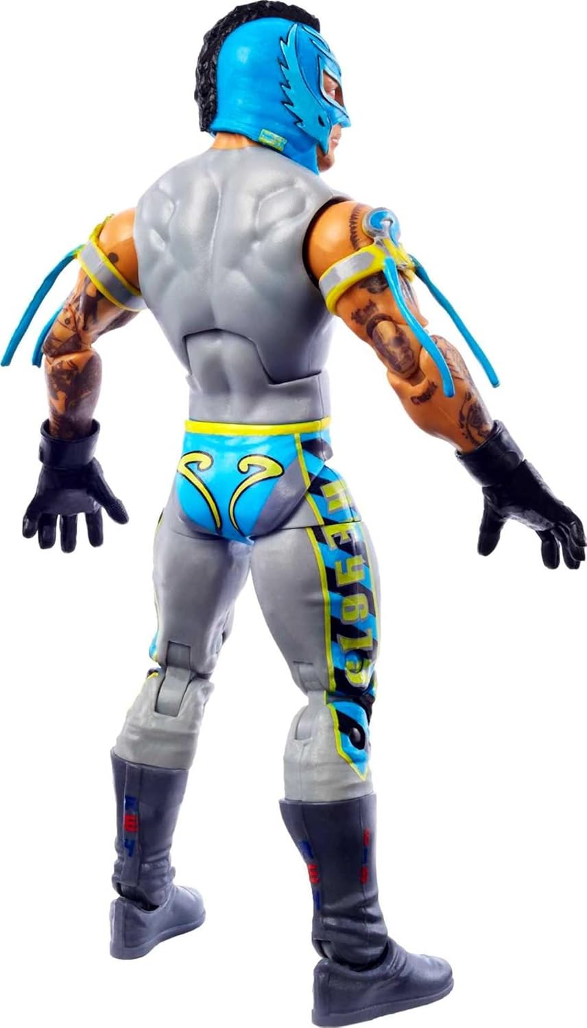 Mattel WWE Rey Mysterio Top Picks Elite Collection Action Figure with Entrance Shirt, 6-inch Posable Collectible Gift for WWE Fans Ages 8 & Up-5