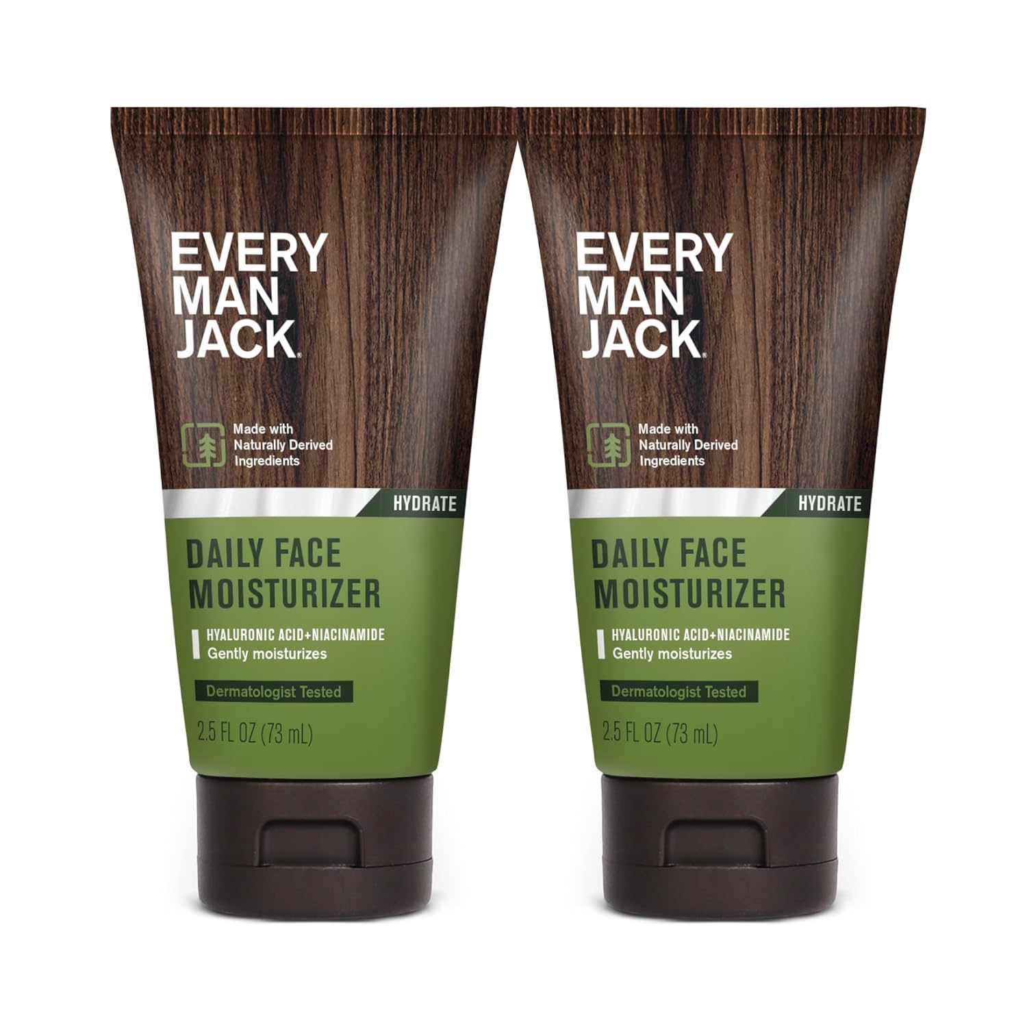 Every Man Jack Daily Face Lotion for Men - Deeply Moisturize and Revive Dry, Tired Skin with Hyaluronic Acid, Aloe Vera and Niacinamide - 2.5 oz Men’s Face Lotion (2 Pack)-8