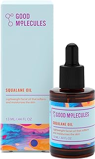 Good Molecules Squalane Oil - Moisturizer for Face, Skin, and Hair, Plumping, Firming, Anti-Aging - Skincare for Face to Hydrate and Calm the Skin