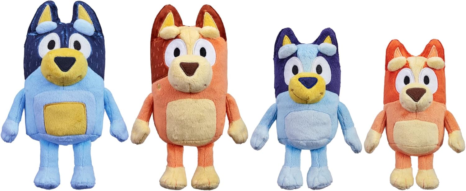 Bluey Heeler Family Plush Set 4 Plush 7-8" Figures | Amazon Exclusive-1