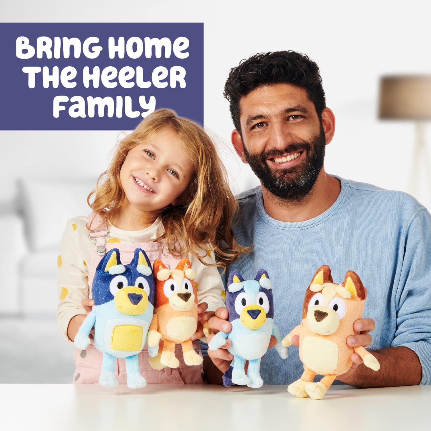 Bluey Heeler Family Plush Set 4 Plush 7-8" Figures | Amazon Exclusive-2