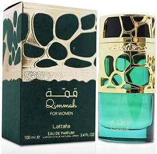 Lattafa Perfumes Qimmah for Women EDP (Eau De Parfum) - 100ML (3.4 oz) |Featuring notes: Cedar, Oudh, Myrrh, Amber, Lavender I