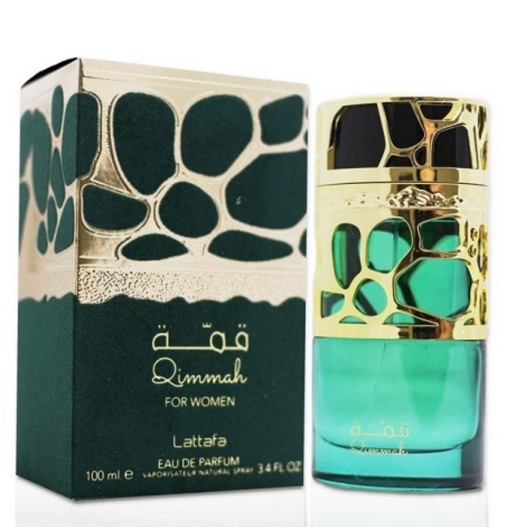 Lattafa Perfumes Qimmah for Women EDP (Eau De Parfum) - 100ML (3.4 oz) |Featuring notes: Cedar, Oudh, Myrrh, Amber, Lavender I-0