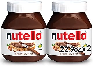 Nutella Hazelnut Spread With Cocoa For Breakfast, 2 Pack, 22.9 Oz Per Jar