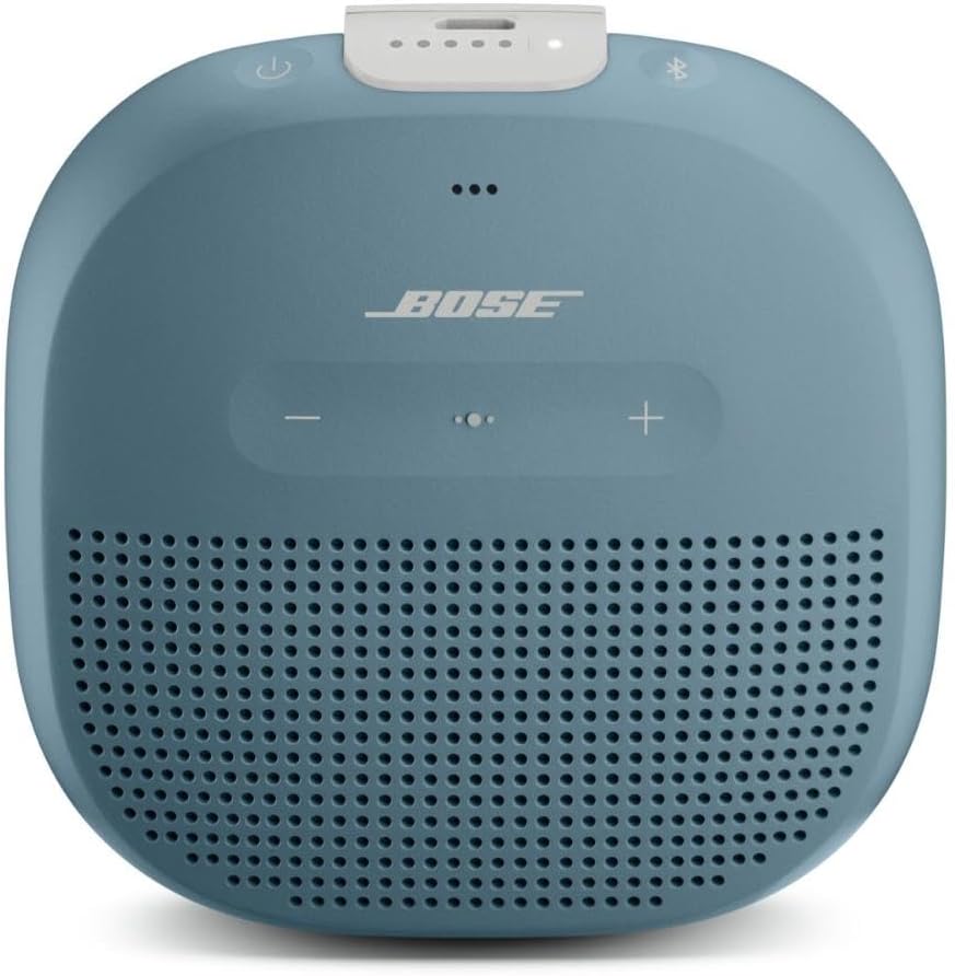 Bose SoundLink Micro Bluetooth Speaker: Small Portable Waterproof Speaker with Microphone, Stone Blue-0