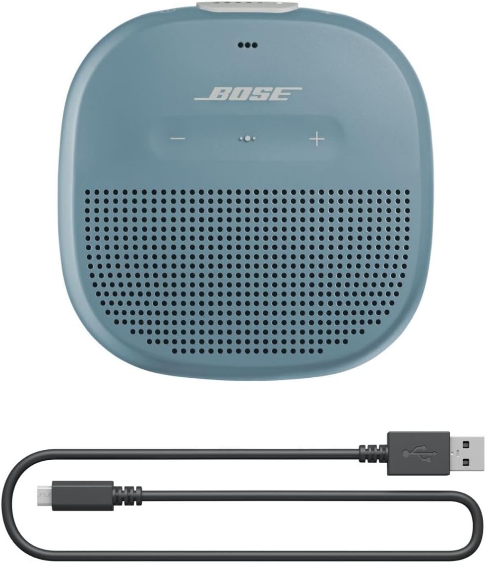 Bose SoundLink Micro Bluetooth Speaker: Small Portable Waterproof Speaker with Microphone, Stone Blue-6