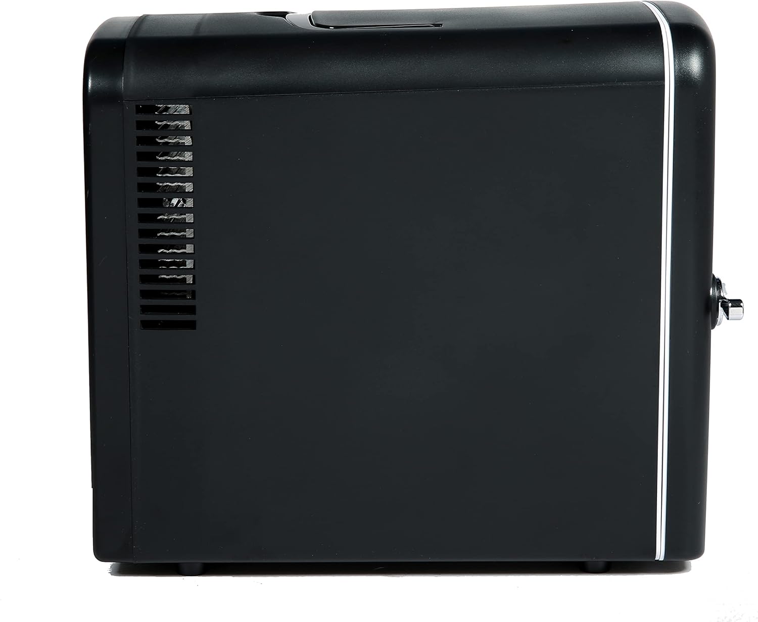 Frigidaire EFMIS175 Retro 9-Can Mini Personal Fridge Portable Cooler for Car, Office, Bedroom, Dorm Room, or Cabin, 11.8"D x 7.1"W x 10.1"H, Black-7