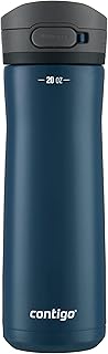 Contigo Jackson Chill 2.0, Vacuum-Insulated Stainless Steel Water Bottle with Secure Lid, Leak-Proof Travel Friendly, 20oz Capacity, Blueberry Color, Keeps Drinks Cold for 12 Hours