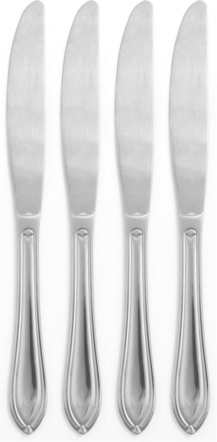 Hampton Forge Ginger 4 Pc Dinner Knives, 0.65 LB, Metallic-0