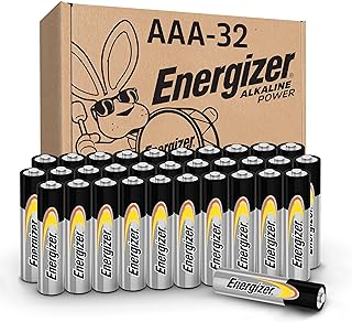 Energizer Alkaline Power AAA Batteries 32 Count (Pack of 1), Long-Lasting Triple A Batteries