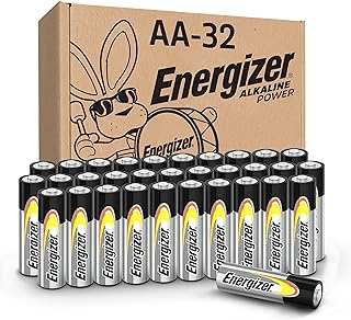 Energizer AA Batteries, Alkaline Power Double A Battery Alkaline, 32 Count