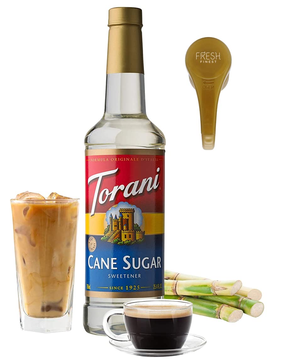 Cane Sugar Syrup for Coffee 25.4 Ounces Coffee Flavoring for Drinks with Fresh Finest Coffee Syrup Pump-3