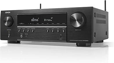 Denon AVR-S660H 5.2 Ch AVR - 75 W/Ch, Advanced 8K Upscaling, 3D Audio - Dolby TrueHD, DTS:HD Master & More, Wireless, Built-in HEOS, Alexa, Receiver