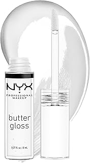 NYX PROFESSIONAL MAKEUP Butter Gloss, Non-Sticky Lip Gloss - Sugar Glass (Clear)