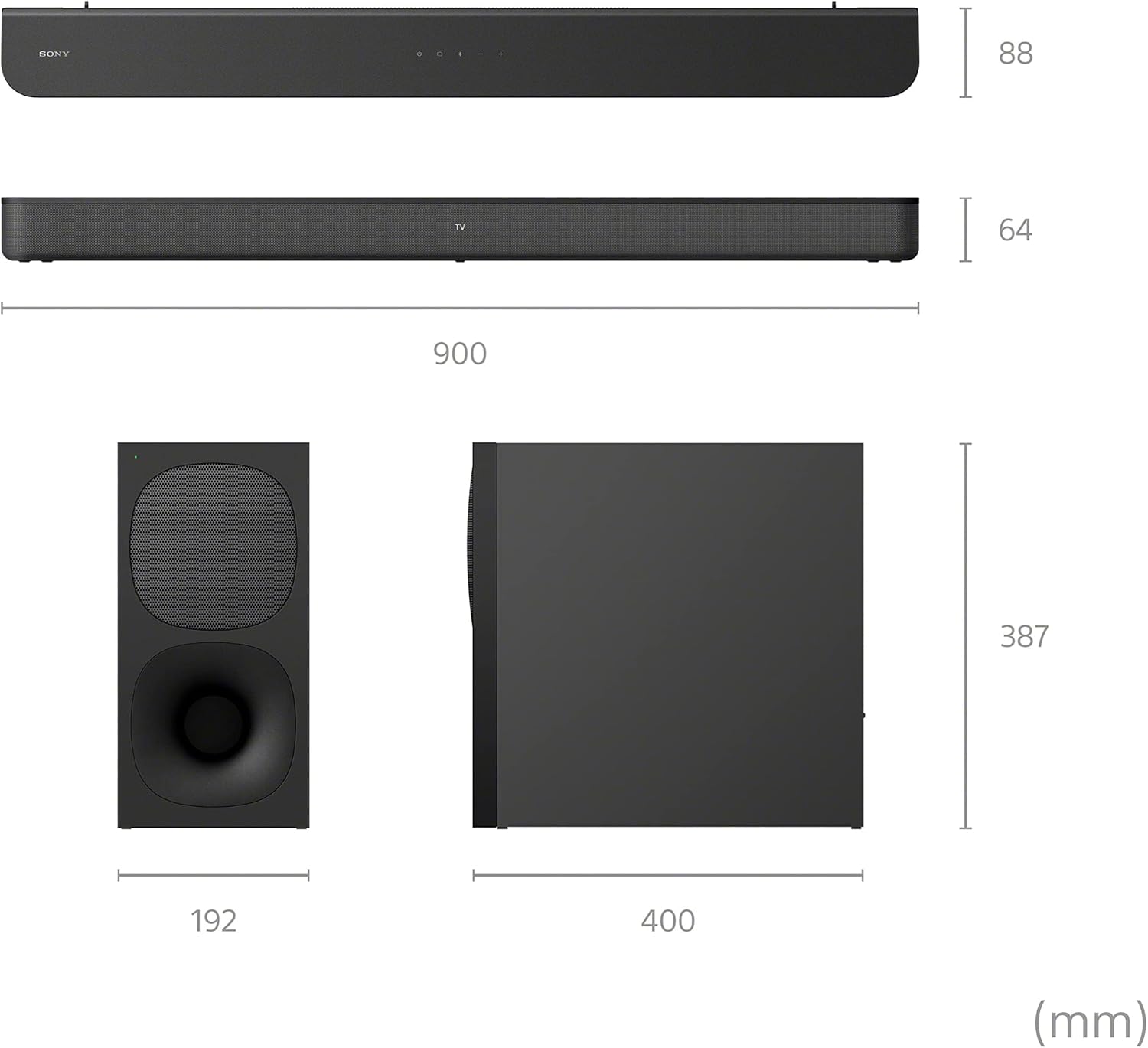 Sony HT-S400 2.1ch Soundbar with Powerful Wireless subwoofer, S-Force PRO Front Surround Sound, and Dolby Digital, Black-13