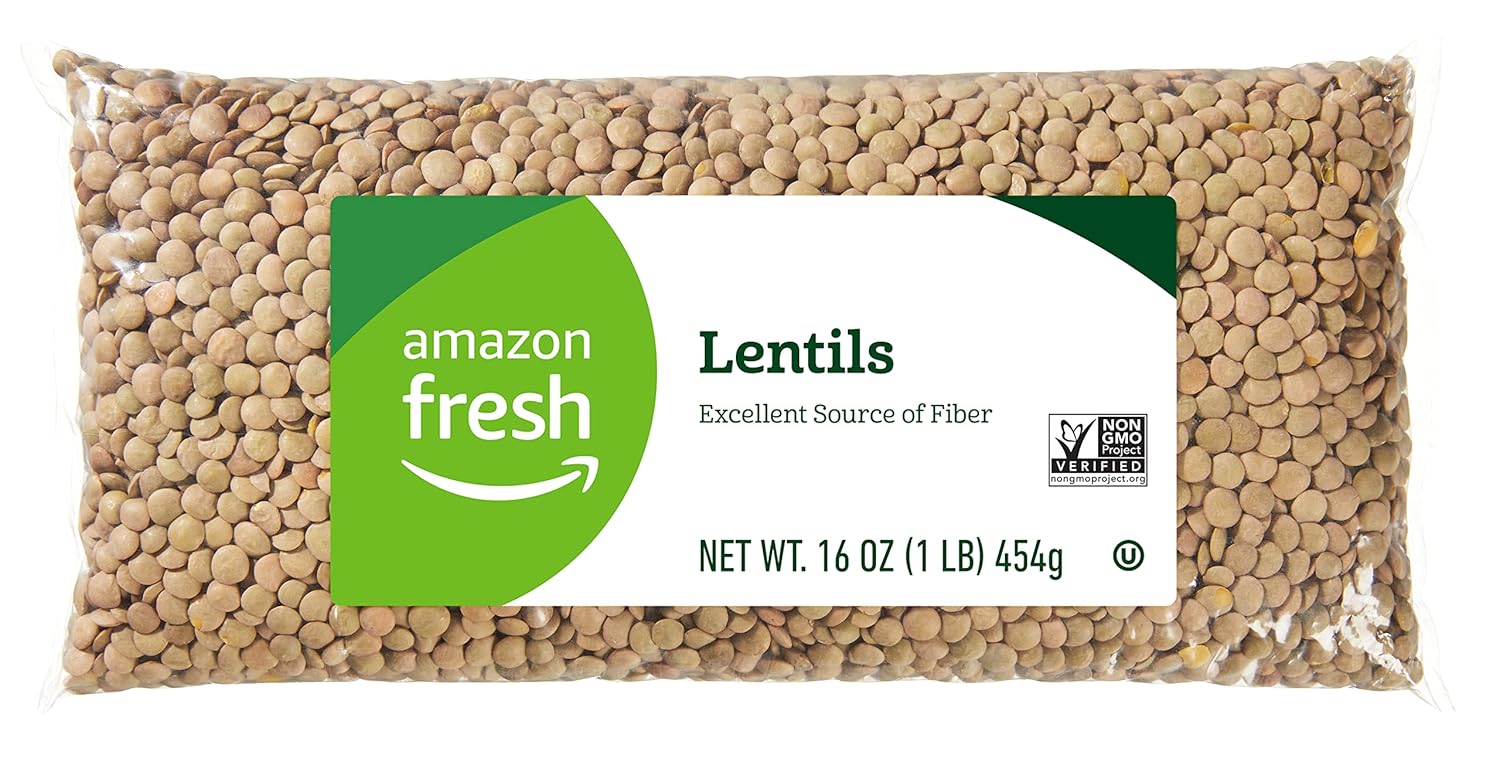 Amazon Fresh, Lentils, Whole, 16 Oz-0