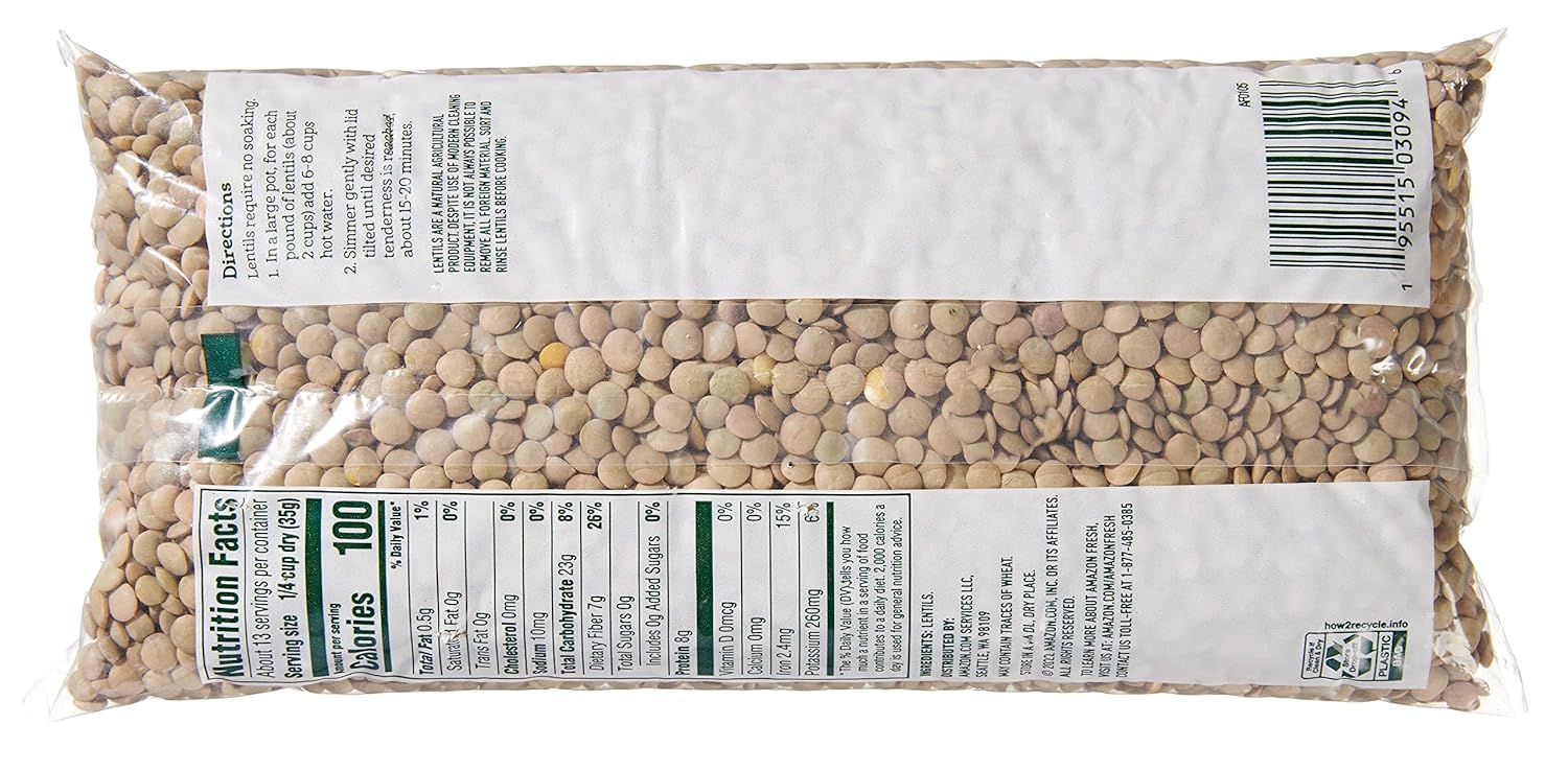 Amazon Fresh, Lentils, Whole, 16 Oz-1