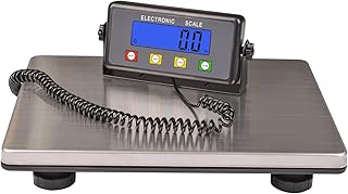 Large Platform Heavy Duty Shipping Scale(15.3”x11.8”), 440lbs High Accurate Digital Scale for Packages with Hold/Tare/Timer Function, Industrial Scale&Postal Scale for Weighing/Luggage/Package/Mailing