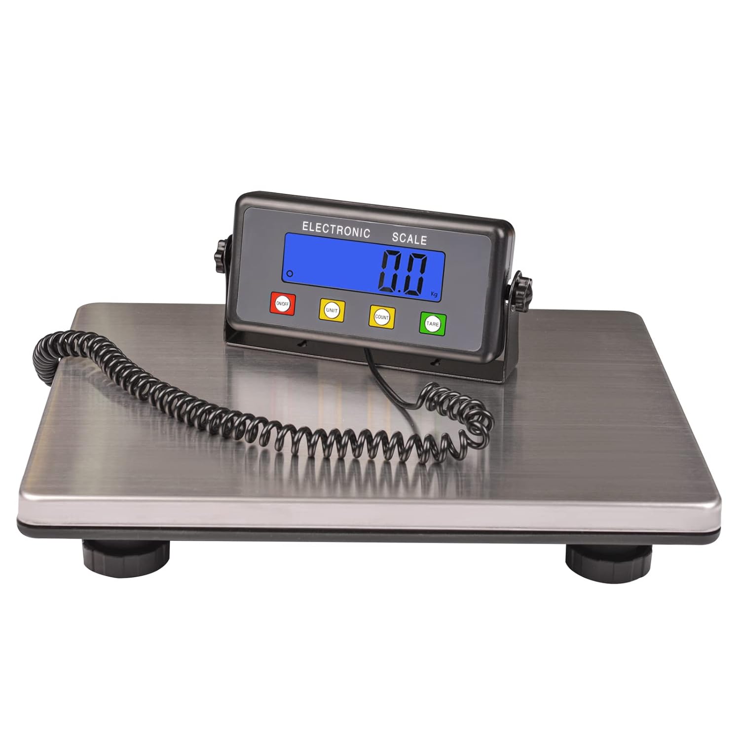 Large Platform Heavy Duty Shipping Scale(15.3”x11.8”), 440lbs High Accurate Digital Scale for Packages with Hold/Tare/Timer Function, Industrial Scale&Postal Scale for Weighing/Luggage/Package/Mailing-0