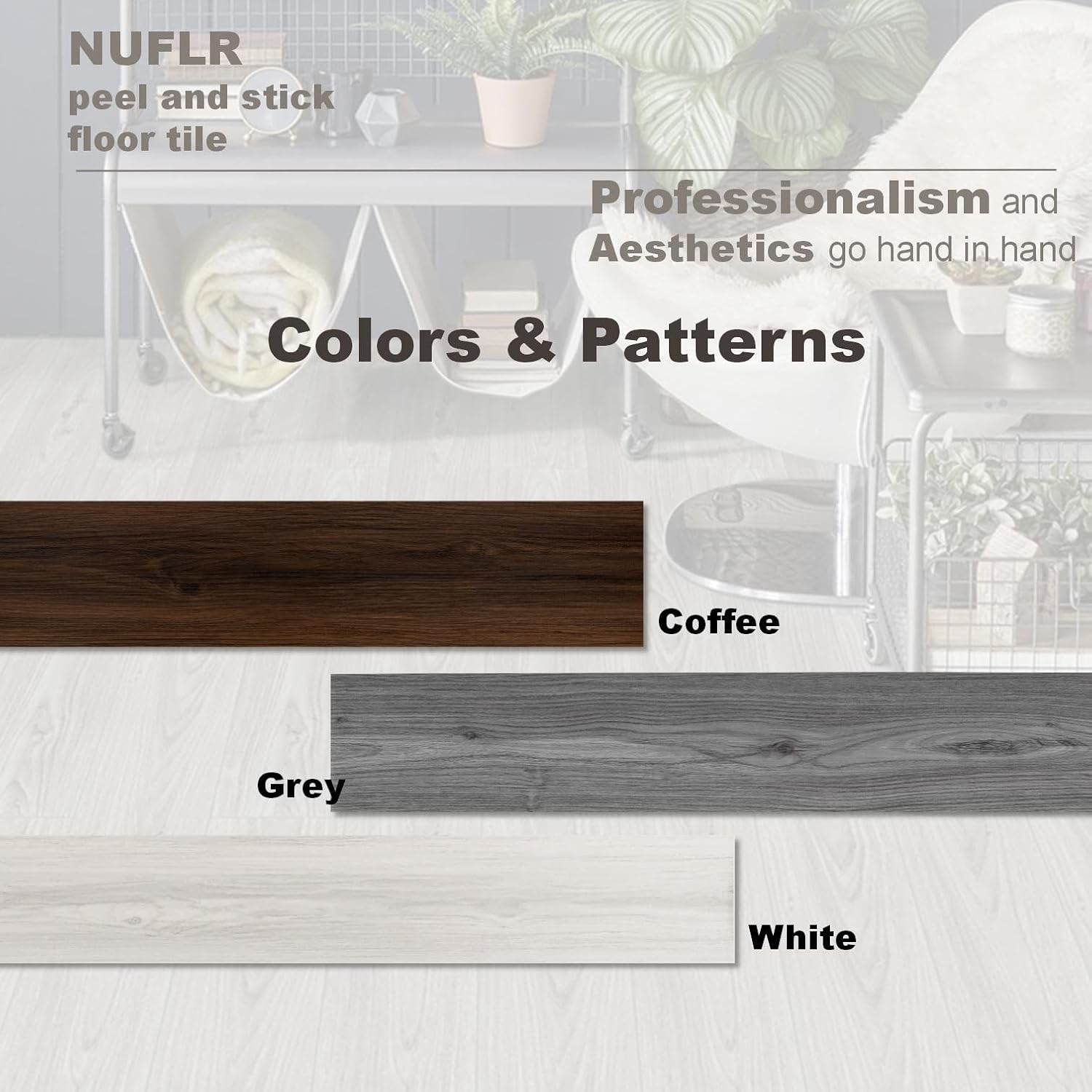 NUFLR Peel and Stick Floor Tile, Vinyl Flooring Natural Grey Wood, Easy to Install and Removable for Update Bathroom Kitchen RV (6 X 35In, 10 PCS)……-2