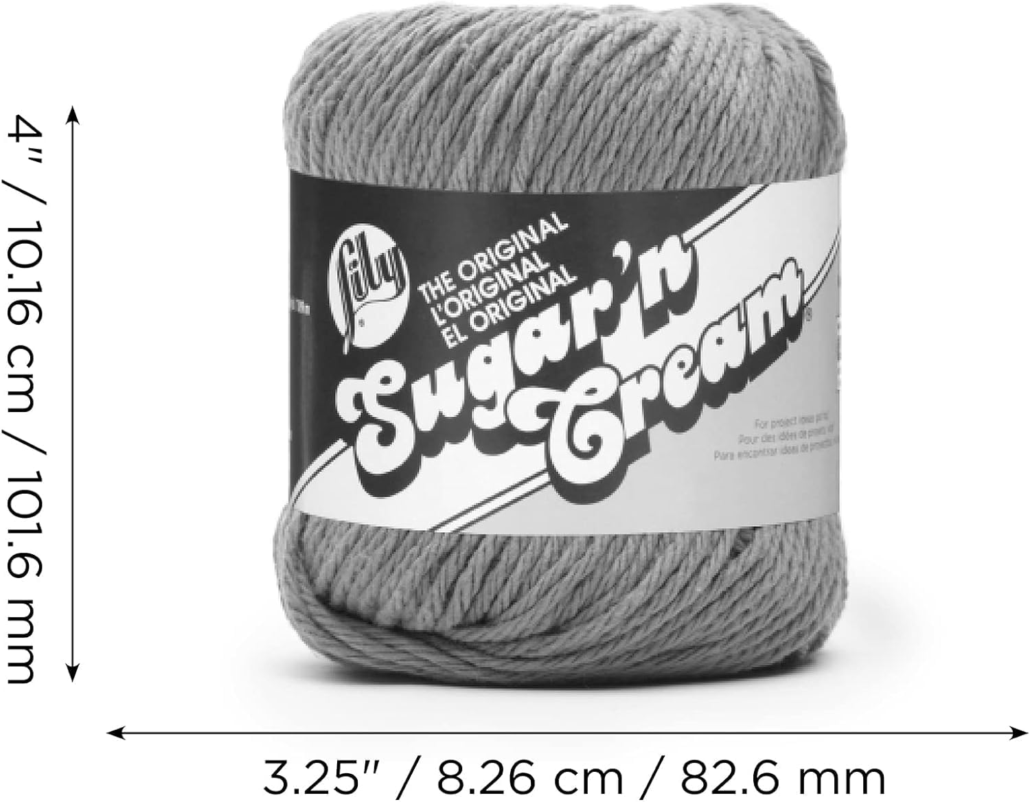 Lily Sugar'N Cream Black Yarn - 6 Pack of 71g/2.5oz - Cotton - 4 Medium (Worsted) - 120 Yards - Knitting/Crochet-15