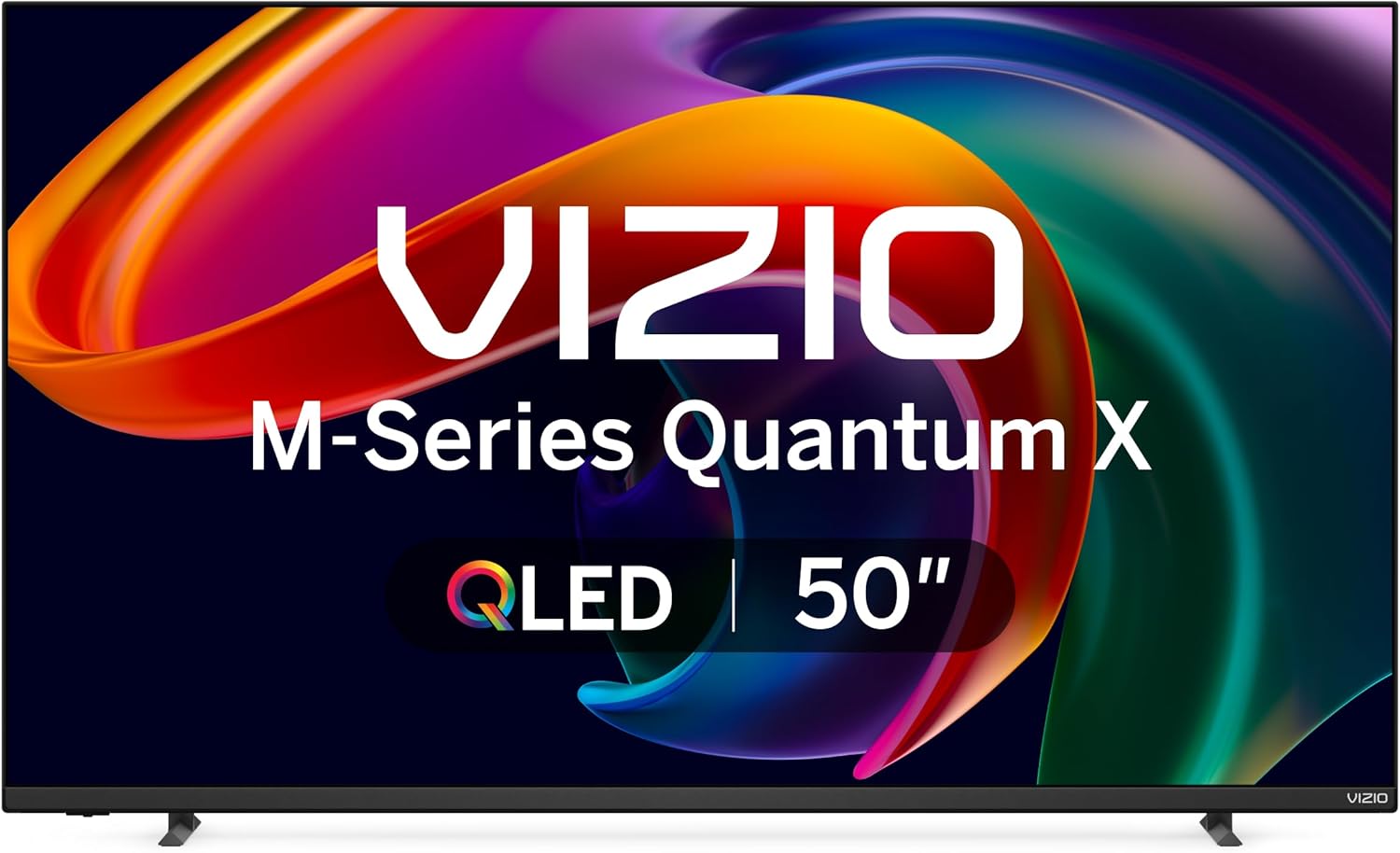 VIZIO 50-inch MQX-Series 4K 120Hz QLED HDR10+ Smart TV with Dolby Vision, Active Full Array, 240Hz @ 1080p PC Gaming, WiFi 6E, Apple AirPlay, Chromecast Built-in, M50QXM-K01, 2023 Model-0