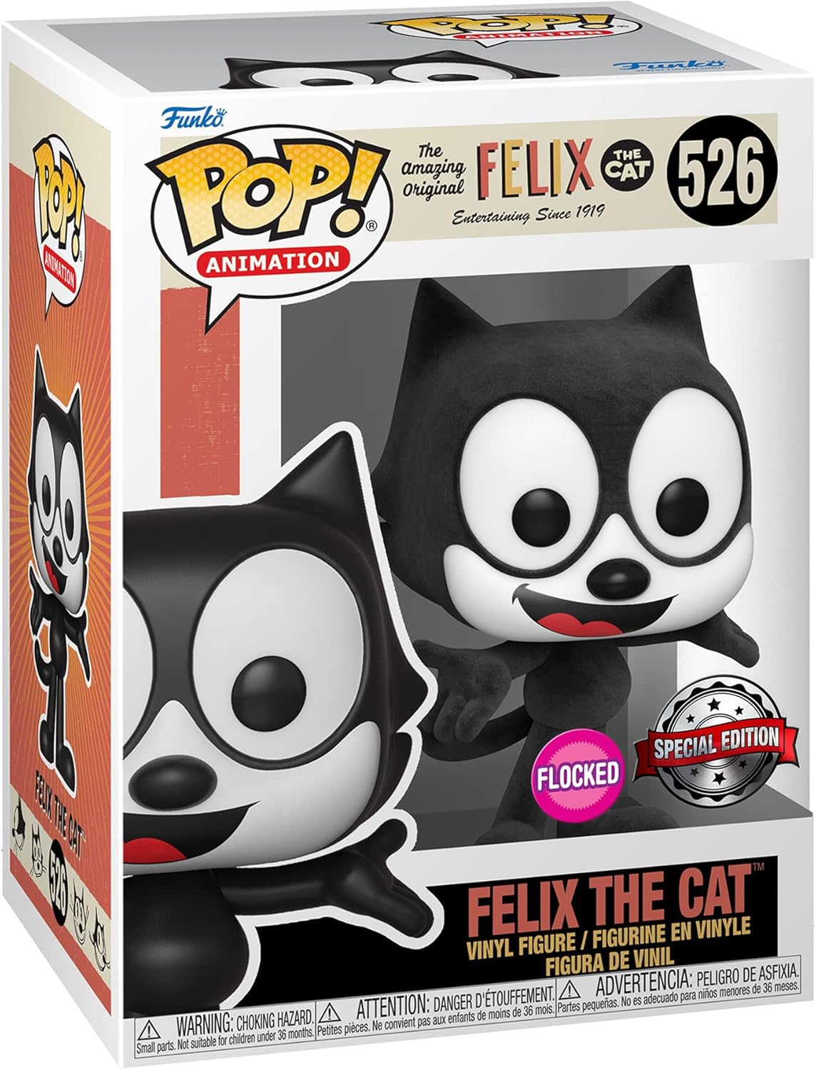 Funko Pop! Flocked Felix The Cat (526) - Limited Edition Collectible Figure-1